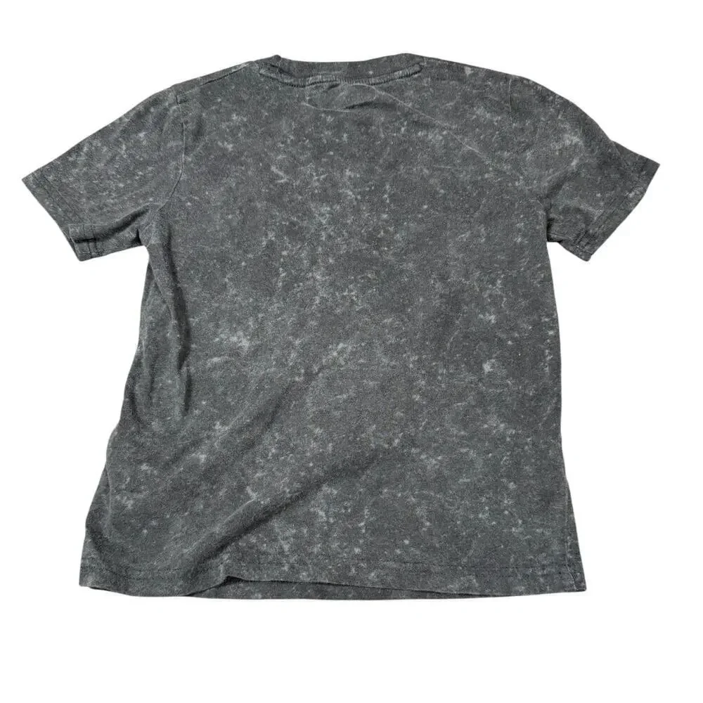 Abercrombie Kids Patrick Star NASCAR Graphic Tee Black Acid Wash Size 5/6
